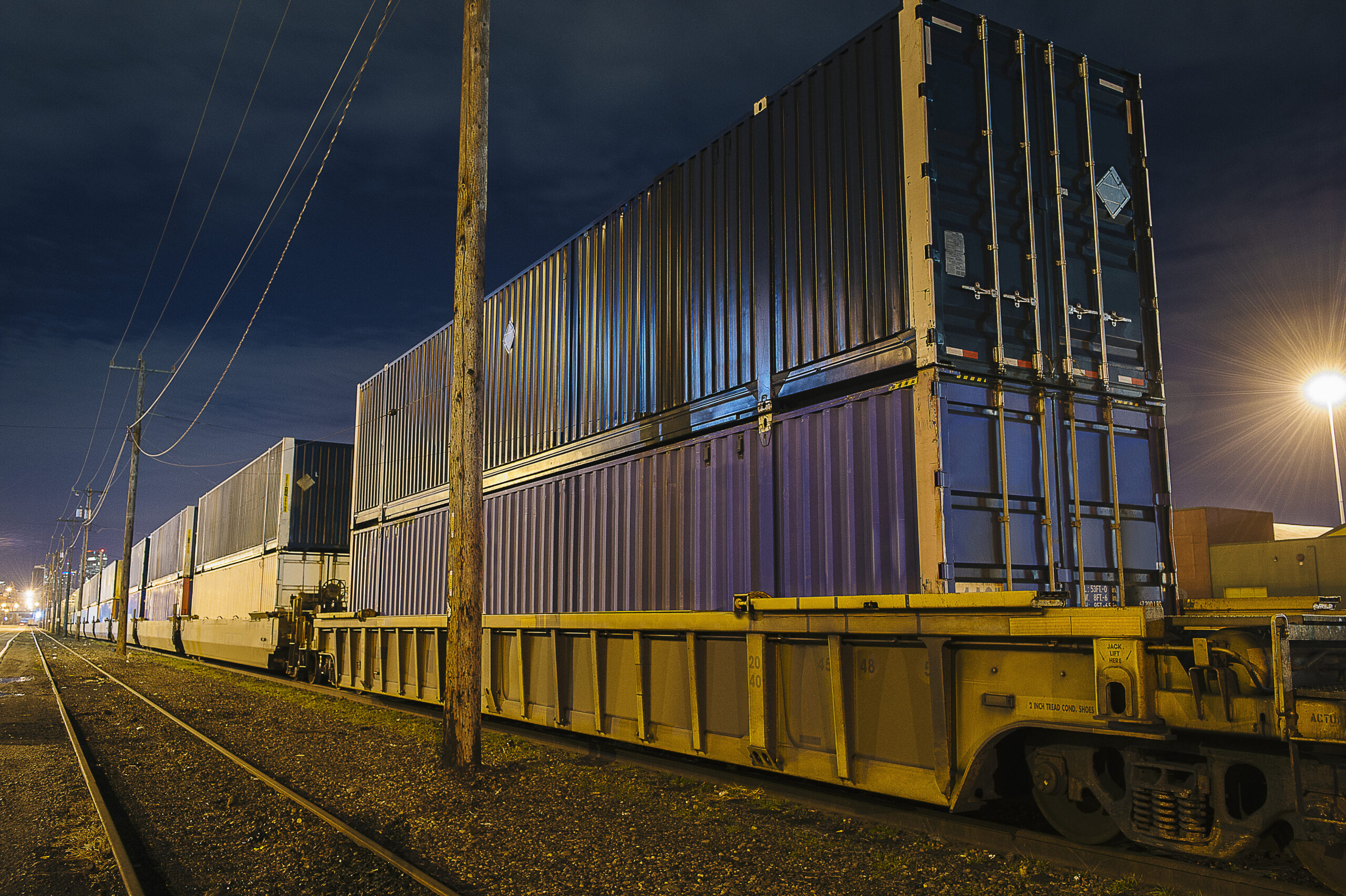 Containers at Puget Sound, Seattle, USA